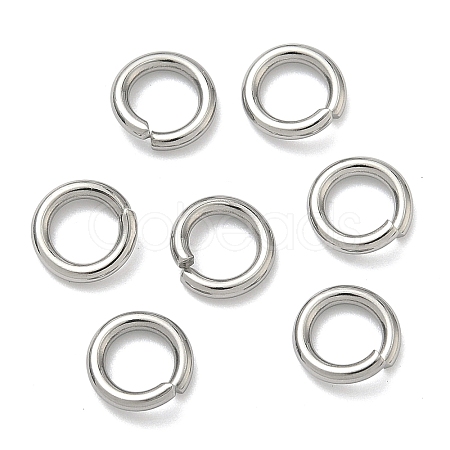 Tarnish Resistant 304 Stainless Steel Open Jump Rings X-STAS-E067-11-8mm-1