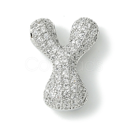 Rack Plating Brass Cubic Zirconia Pendants KK-S378-02P-Y-1