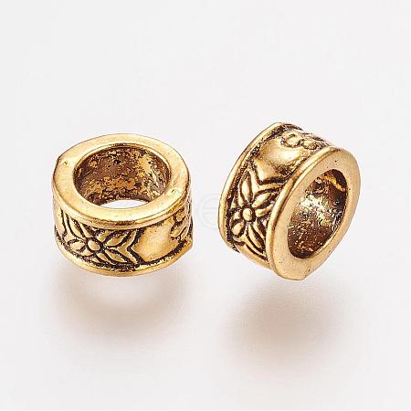 Tibetan Style Alloy European Beads PALLOY-F173-04AG-1
