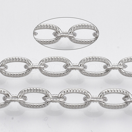 Tarnish Resistant 304 Stainless Steel Cable Chains STAS-R100-16-1