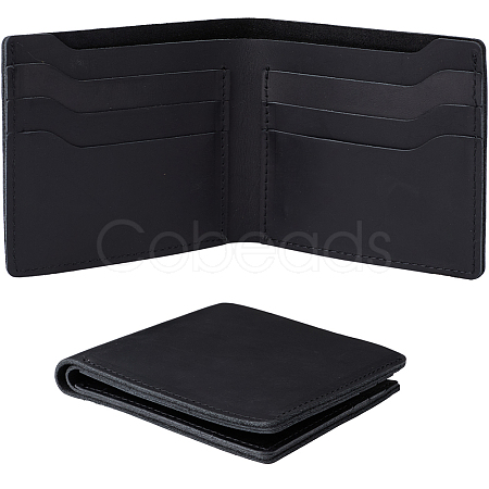 Rectangle Leather Credit Card Wallets for Men AJEW-WH20007-07A-1