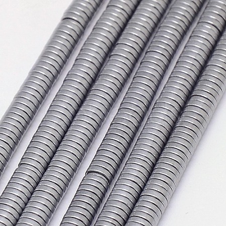 Electroplate Non-magnetic Synthetic Hematite Beads Strands G-J164B-4mm-04-1