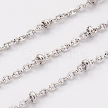 Tarnish Resistant 304 Stainless Steel Cable Chains CHS-H007-20P-1
