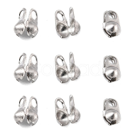 Tarnish Resistant 304 Stainless Steel Smooth Surface Bead Tips STAS-D150-01P-1