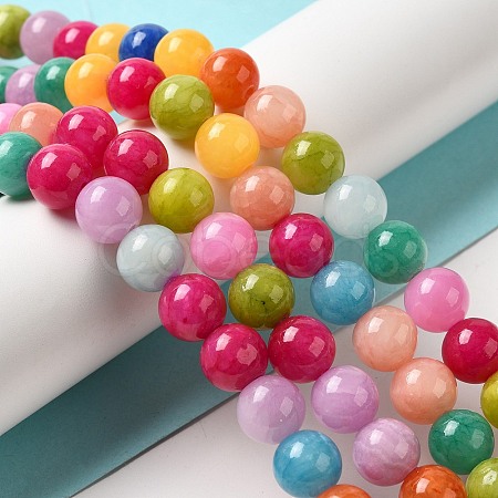 Natural Yellow Jade Beads Strands X-JBR10mm-C-1