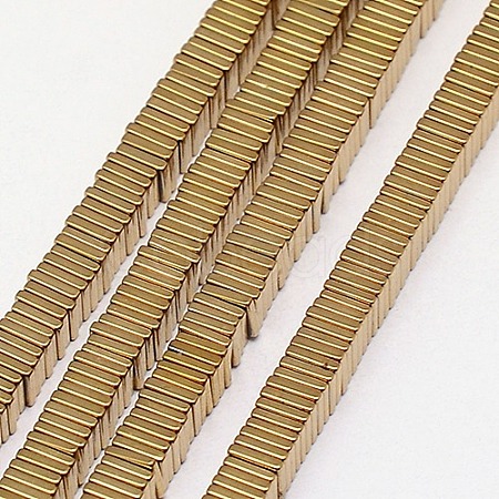 Electroplate Non-magnetic Synthetic Hematite Heishi Beads Strands G-J171A-3x3mm-06-1