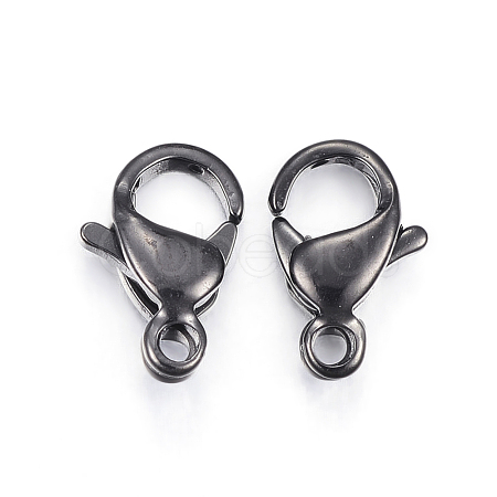 304 Stainless Steel Lobster Claw Clasps STAS-H353-F-02B-1