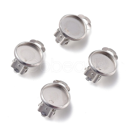 Tarnish Resistant 304 Stainless Steel Clip-on Earring Setting LS-STAS-I166-33P-1