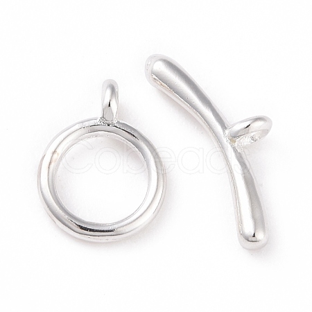 Eco-friendly Brass Toggle Clasps KK-D082-12S-1