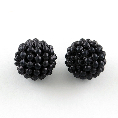 Acrylic Imitation Pearl Beads LS-MACR-R553-12mm-01-1