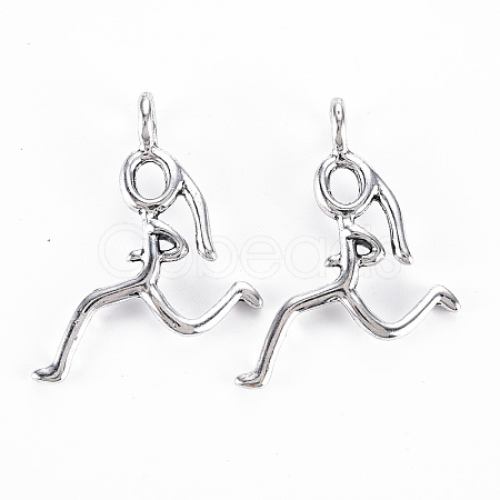 Tibetan Style Alloy Pendants X-PALLOY-S120-255-RS-1