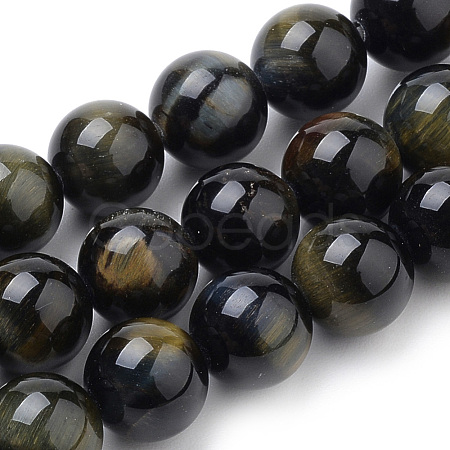 Natural Tiger Eye Beads Strands X-G-S259-22-8mm-1