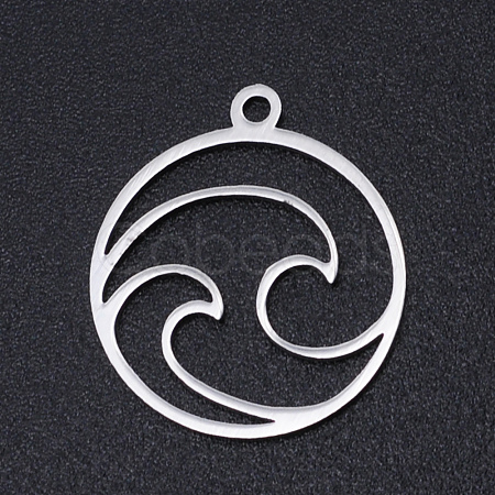 Non-Tarnish 201 Stainless Steel Laser Cut Pendants STAS-S105-T966-1-1
