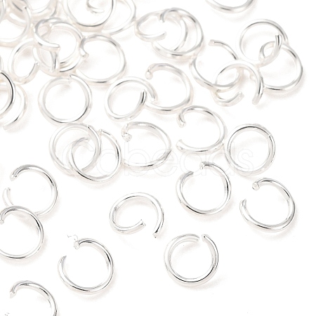 Brass Open Jump Rings KK-G604-08S-09-1
