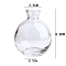 Glass Vases, for Home Desktop Decoration, Clear, 75x88mm