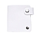 26 Slots Imitation Leather Rectangle DIY Nail Art Image Plate Storage Bags, Stamping Template Card Holder, with Snap Buttons, White, 90x80x20mm