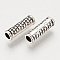 Tibetan Style Alloy Beads, Column, Cadmium Free & Lead Free, Antique Silver, 14x4.5mm, Hole: 2.5mm