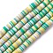 Handmade Polymer Clay Beads Strands, for DIY Jewelry Crafts Supplies, Heishi Beads, Disc/Flat Round, Medium Sea Green, 8x1mm, Hole: 2mm, about 350pcs/strand, 15.75''(40cm)