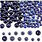 Nbeads 120Pcs 3 Styles Natural Lapis Lazuli Beads Strands, Dyed, Round, 6~10mm, Hole: 1mm, 40pcs/style