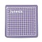 PVC Cutting Mat Pad, with Scale, for Desktop Fine Manual Work Leather Craft Sewing DIY Punch Board, Medium Purple, 8x8x0.3cm