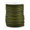 Hollow Pipe PVC Tubular Synthetic Rubber Cord, Wrapped Around White Plastic Spool, Olive Drab, 3mm, Hole: 1.5mm, about 27.34 yards(25m)/roll