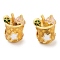 Alloy Enamel European Beads, Large Hole Beads, Golden, Drink, Gold, 13x10x8mm, Hole: 4.5x4mm