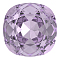 Preciosa&reg MAXIMA Crystal Fancy Stones, Czech Crystal, 435 36 132 Cushion Square, Dura Foiling, 20310 Violet, 12x12mm