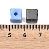 Plating Opaque Acrylic Beads OACR-D042-03-3
