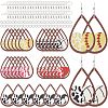 Olycraft DIY Sport Ball Theme Earring Making Kit DIY-OC0011-33-1