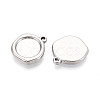 304 Stainless Steel Pendant Cabochon Settings STAS-T067-70A-P-2