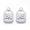 Non-Tarnish 201 Stainless Steel Pendants STAS-N090-LA920-1-3