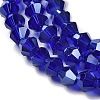 Transparent Electroplate Glass Beads Strands EGLA-A039-T2mm-B06-3