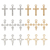 48Pcs 6 Style Alloy Pendants & Rhinestone Settings FIND-AR0002-07-1