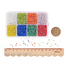 12/0 Round Glass Seed Beads SEED-X0050-2mm-17-4