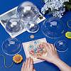40Pcs 3 Styles Transparent PVC Display Dome FIND-OC0013-57-3