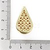 Rack Plating Brass Micro Pave Clear Cubic Zirconia Pendants KK-H474-18G-05-3