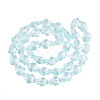 Transparent Glass Beads Strands DGLA-N021-02A-02-2