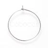 Tarnish Resistant 304 Stainless Steel Hoop Earrings STAS-S066-14-1