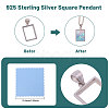1Pc 925 Sterling Silver Pendant Cabochon Settings STER-BC0002-77A-4