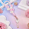 Hand-woven Flower Pendant Decorations KEYC-TAC0009-02KCG-01-5