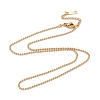 304 Stainless Steel Ball Chain Necklaces NJEW-JN03488-02-2