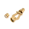 Ion Plating(IP) 304 Stainless Steel Magnetic Clasps with Glue-in Ends X-STAS-K282-02G-2