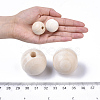 Natural Unfinished Wood Beads WOOD-S651-A30mm-LF-4