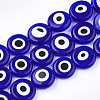 Handmade Evil Eye Lampwork Beads Strands LAMP-S191-02D-03-1