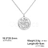 Witch Knot 304 Stainless Steel Hollow Pendant Necklaces for Women FS-WGCB0A9-17-1