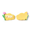 Opaque Resin Cabochons CRES-P023-01B-2