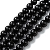 Natural Black Onyx Beads Strands X-G-Z024-01B-1