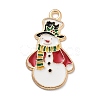 Christmas Theme Alloy Enamel Pendants ENAM-D060-04B-1