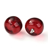 Resin Pendants with Glass Kernel and Stainless Steel Top Ring RESI-A015-01-2