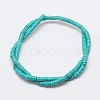 Dyed Synthetic Turquoise Beads Strands G-P083-8mm-83K-2